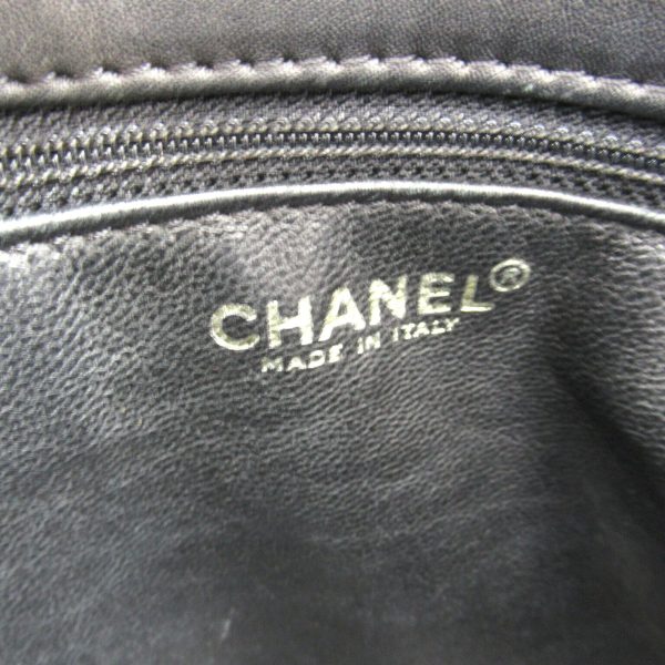 2101218025064 7 Chanel Chain Tote Bag Lambskin Black