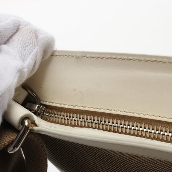 2101218033816 7 Prada Jacquard Shoulder Bag Beige White