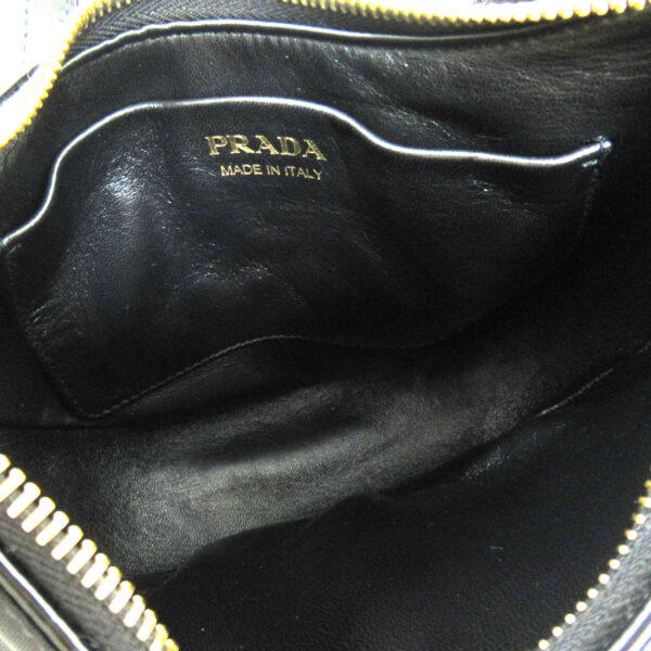 2101218039603 10 Prada Arke Nylon Shoulder Bag Black