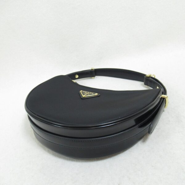 2101218039603 5 Prada Arke Nylon Shoulder Bag Black