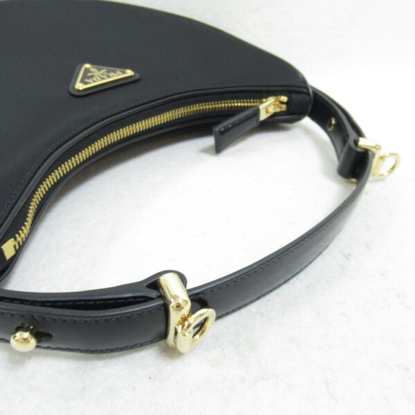 2101218039603 8 Prada Arke Nylon Shoulder Bag Black