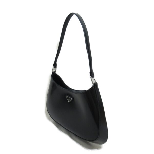 2101218039627 3 Prada Cleo Brushed Shoulder Bag Black