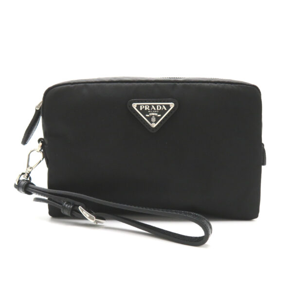 2101218039702 1 Prada Nylon Strap Pouch Black