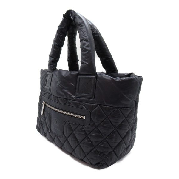 2101218055573 4 Chanel Coco Cocoon Tote PM Tote Bag Nylon Black