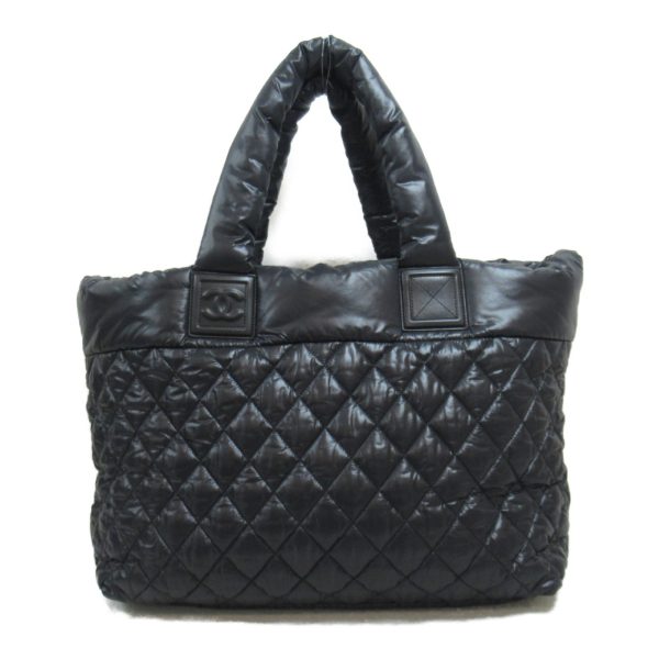 2101218055580 4 Chanel Coco Cocoon Tote MM Tote Bag Nylon Black