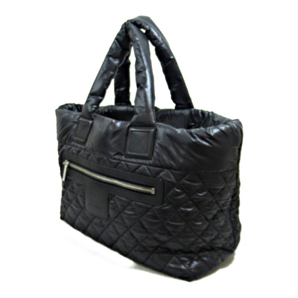 2101218055580 5 Chanel Coco Cocoon Tote MM Tote Bag Nylon Black