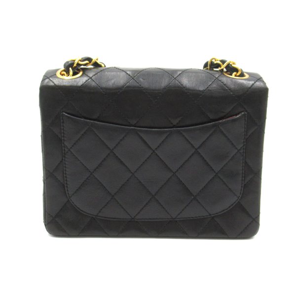 2101218056037 2 Chanel Mini Matelasse Chain Shoulder Bag Lambskin Black