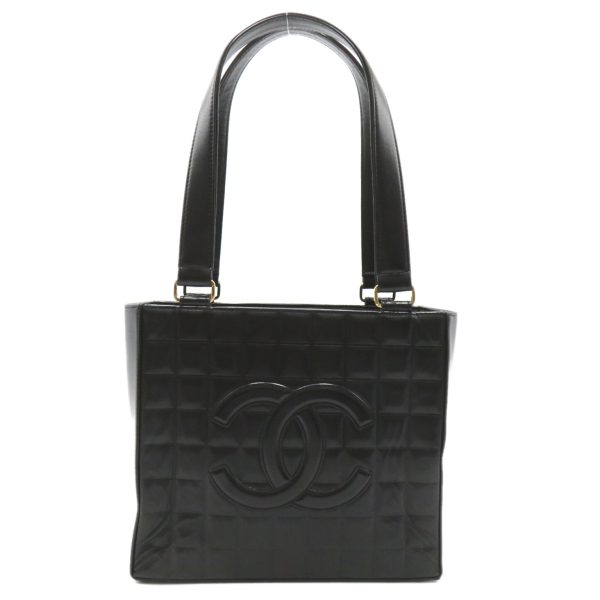 2101218056280 2 Chanel Chocolate Bar Tote Bag Lambskin Black