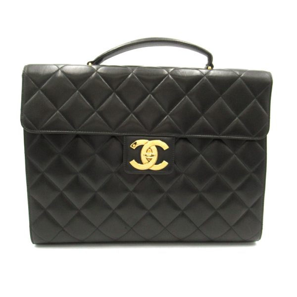 2101218057959 1 Chanel Matelasse Briefcase Bag Lambskin Black