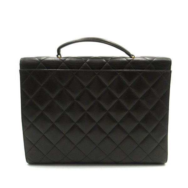 2101218057959 2 Chanel Matelasse Briefcase Bag Lambskin Black