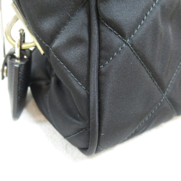 2101218058673 8 Prada Chain Nylon Shoulder Bag Black