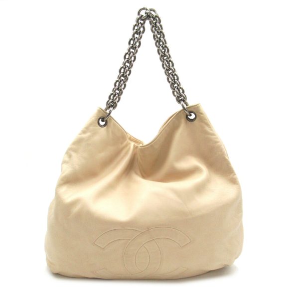 2101218061215 1 Chanel Chain Shoulder Bag Lambskin Ivory