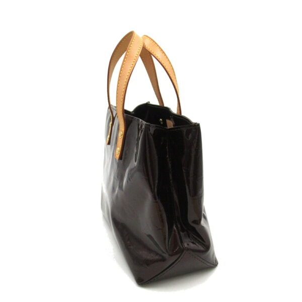 2101218061406 3 Louis Vuitton Lead PM Tote Bag Patent Vernis Brown