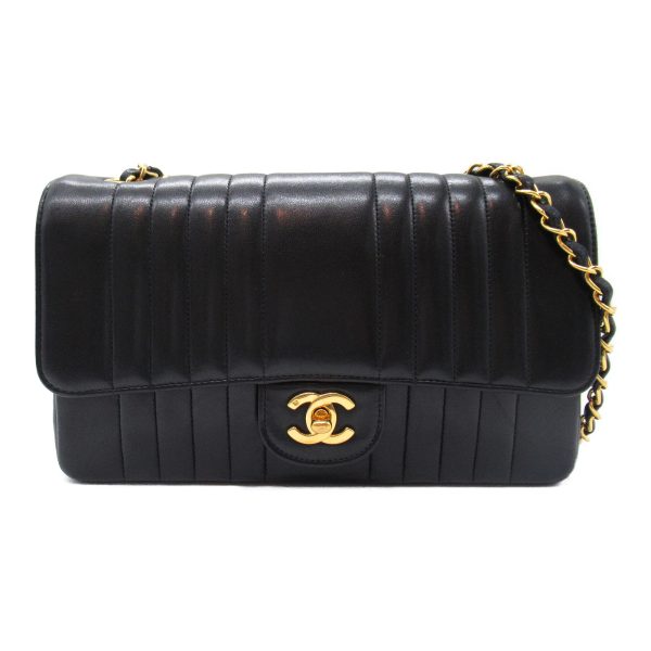 2101218066142 5 Chanel Mademoiselle Line Chain Shoulder Bag Black