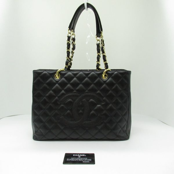 2101218066159 4 Chanel GST Tote Bag Caviar Skin Black