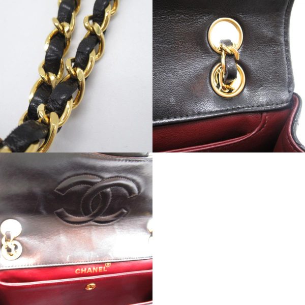 2101218066210 14c Chanel Matelasse Chain Shoulder Bag Black