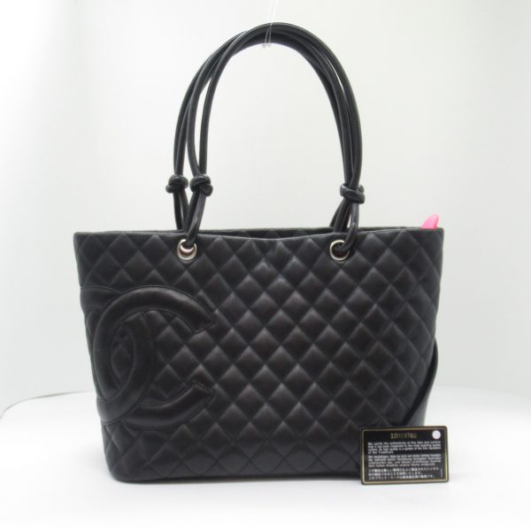 2101218066258 2 Chanel Cambon Line Large Tote Bag Black