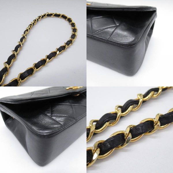 2101218066357 12c Chanel Matelasse Diana Chain Shoulder Bag Black