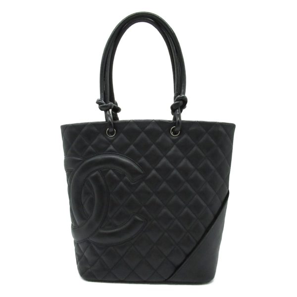 2101218066432 1 Chanel Cambon Line Medium Tote Bag Black