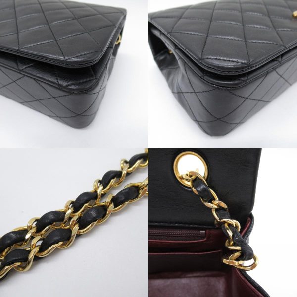 2101218066449 10c Chanel Matelasse Single Flap Shoulder Bag Black