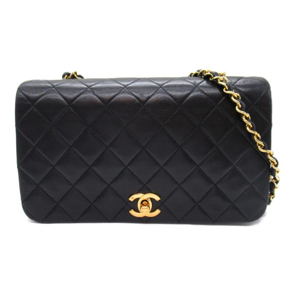 2101218066449 6 Chanel Matelasse Single Flap Shoulder Bag Black