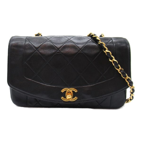 2101218066517 6 Chanel Matelasse Diana Chain Shoulder Bag Black