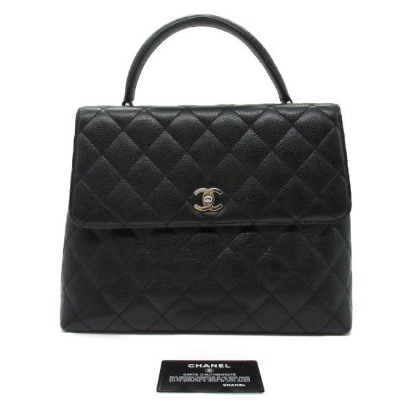 2101218066524 4 Chanel Caviar Skin Handbag Caviar Skin Black