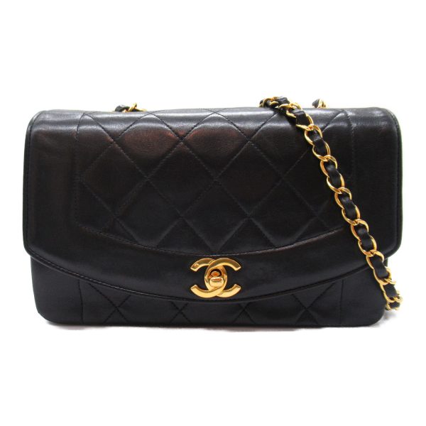 2101218066593 6 Chanel Matelasse Diana Chain Shoulder Bag Black