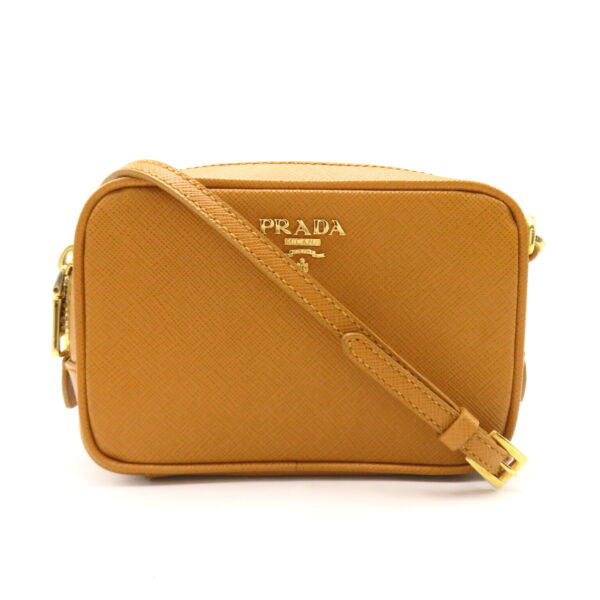 2101218070279 1 Prada Saffiano Pochette Shoulder Bag Yellow