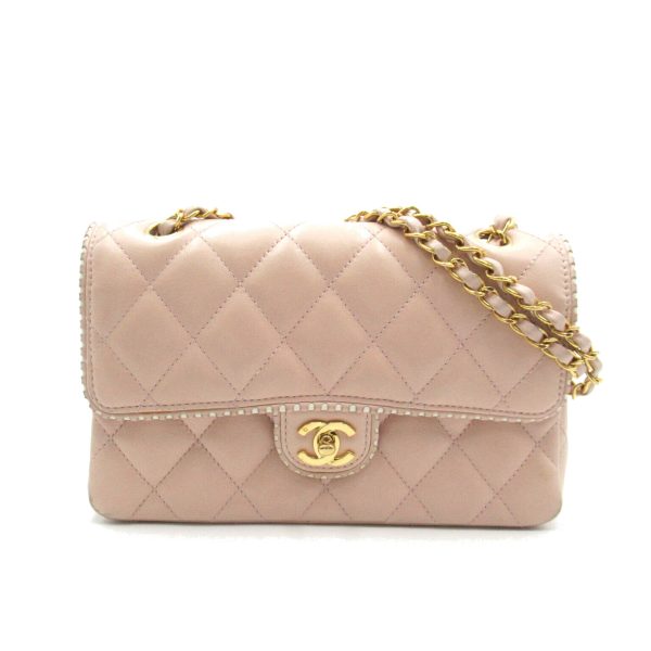 2101218083798 1 Chanel Matelasse Chain Shoulder Bag Pink