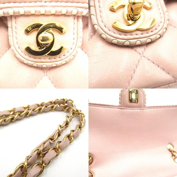 2101218083798 11c Chanel Matelasse Chain Shoulder Bag Pink