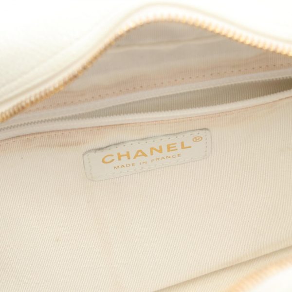 2101218084177 4 Chanel Matelasse Handbag Caviar Skin White