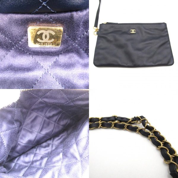 2101218084184 9c Chanel 22 Chain Shoulder Bag Blue