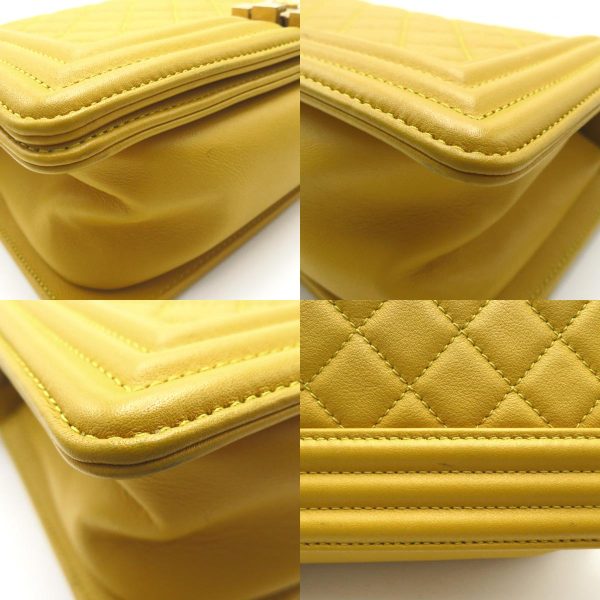 2101218085570 13c Chanel Boy Chain Shoulder Bag Yellow