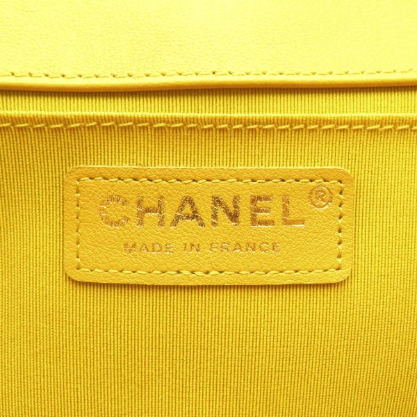 2101218085570 8 Chanel Boy Chain Shoulder Bag Yellow