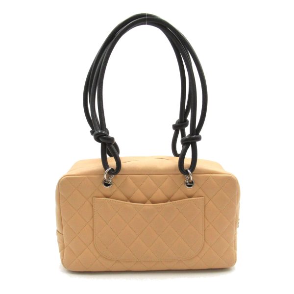 2101218085631 2 Chanel Cambon Line Bowling Bag Beige Black