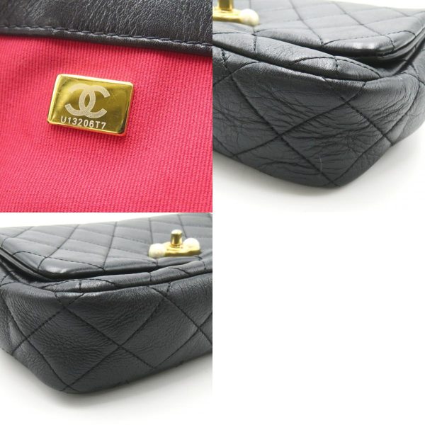 2101218085853 10c Chanel Chain Shoulder Bag Black