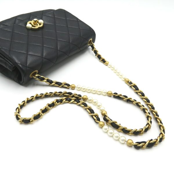 2101218085853 7 Chanel Chain Shoulder Bag Black