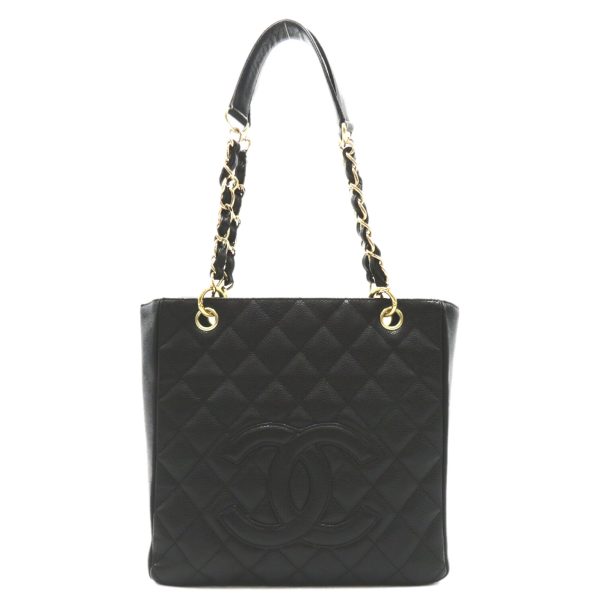 2101218086300 1 Chanel PST Tote Bag Caviar Skin Black