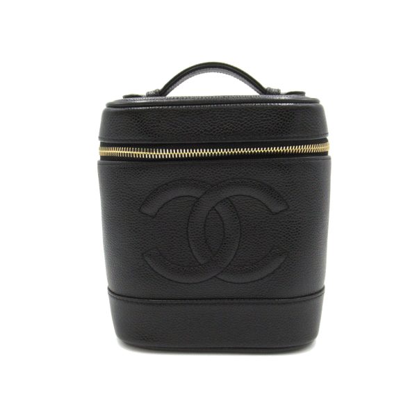 2101218086775 1 Chanel Vanity Handbag Caviar Skin Black