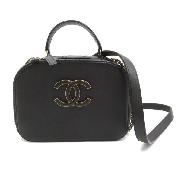 2101218092592 1 Chanel Camera 2way Shoulder Bag Black