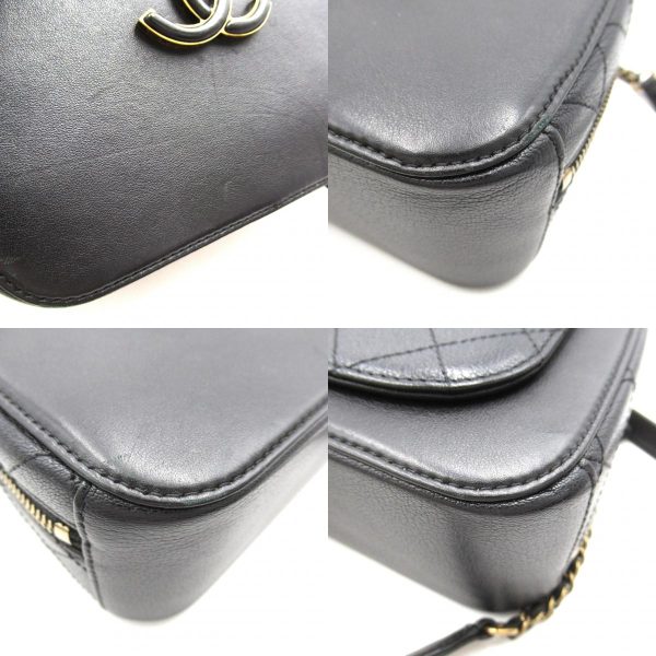 2101218092592 13c Chanel Camera 2way Shoulder Bag Black