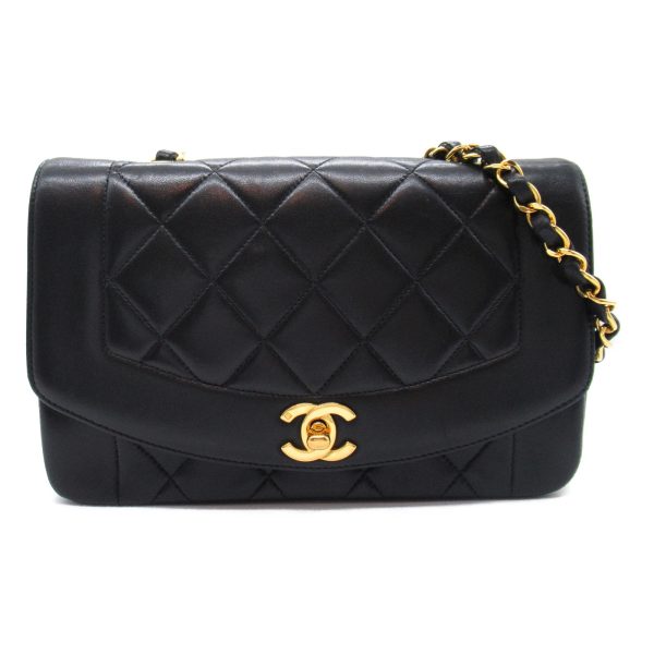 2101218092639 5 Chanel Matelasse Diana Chain Shoulder Bag Black