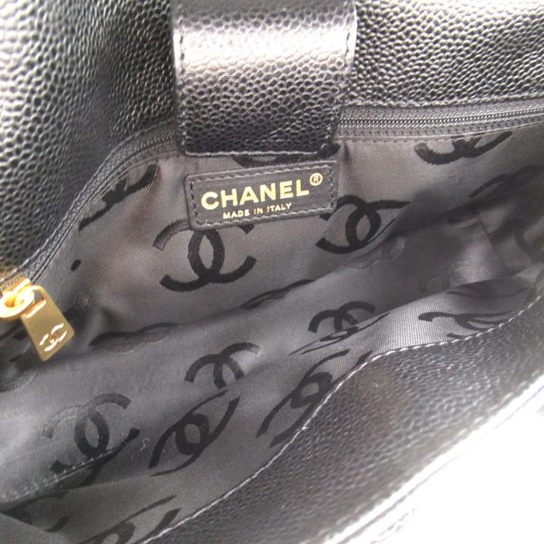 2101218092684 7 Chanel Coco Mark Shoulder Bag Caviar Skin Black