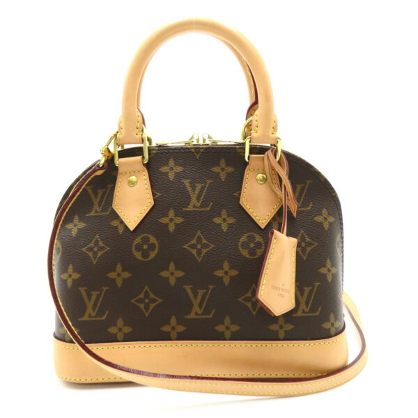 2101218100280 1 Louis Vuitton Alma BB 2WAY Shoulder Bag Monogram Brown