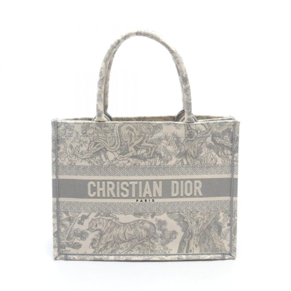 2101218103359 1 Christian Dior Book Tote Medium Toile de Jouy Tote Black