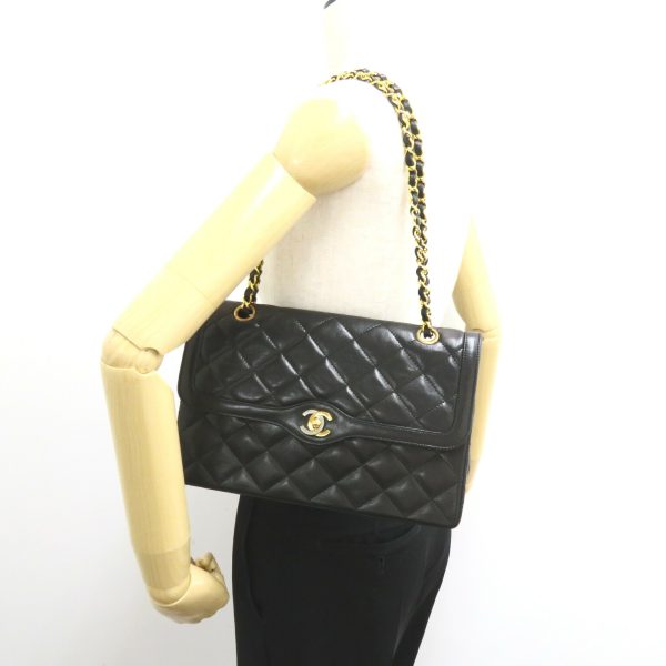 2101218104684 5 Chanel Paris Matelasse Shoulder Bag Black