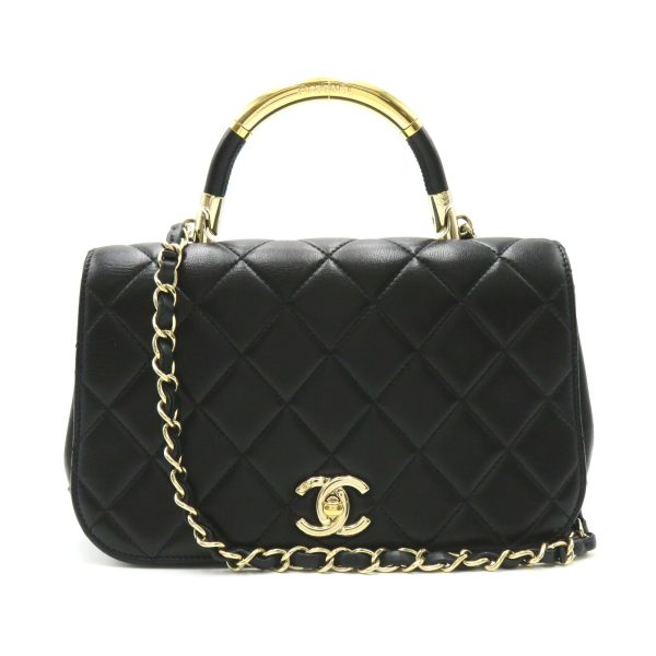 2101218104967 1 Chanel Matelasse 2way Shoulder Bag Black