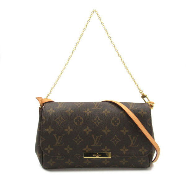 2101218104974 1 Louis Vuitton Favorite PM 2WAY Shoulder Bag Monogram Brown