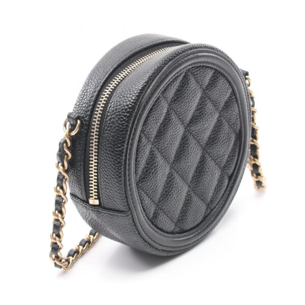 2101218105032 2 Chanel CC Filigree Caviar Skin Shoulder Bag Black